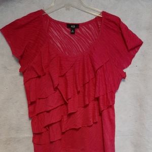 AGB Blouse with Layered Ruffles, Blouse